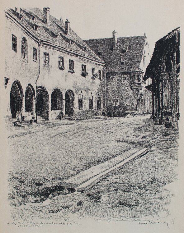 Ernst Liebermann - Augsburg, Bayern, Mappe mit Ansichten - Radiotinto-Kupferdruck - o.J.