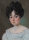 Unbekannt - Porträt einer jungen Dame mit Schleife im Haar - Gouache auf Bein - um 1830