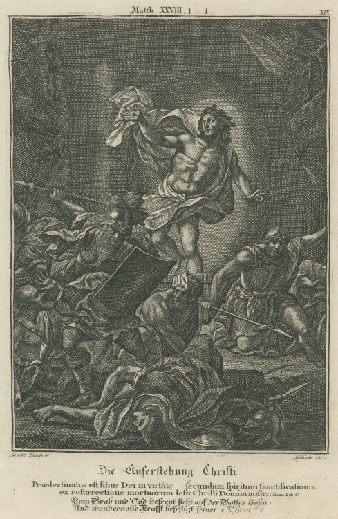 Philipp Andreas Kilian - Die Auferstehung Christi - 1758 - Kupferstich