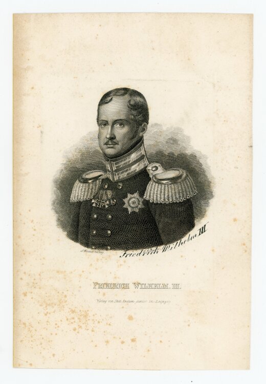 Hermann Pinhas - Bildnis des Friedrich Wilhelm III. -...