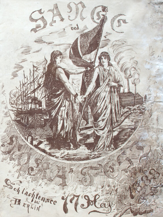 Unbekannt - Umschlagentwurf Sange Noras Fest - 17.05.1883 - Druckgrafik