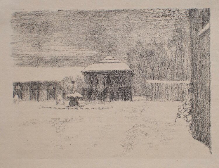 Margarethe Geibel - Orangerie im Winter - 1918 - Lithografie