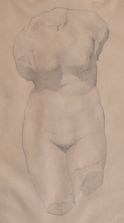 Unbekannt - Torso einer Aphrodite - o.J. - Zeichnung