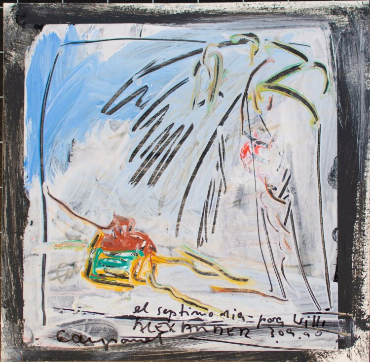 Alexander Vorbau - Strandansicht - 1990 - Malerei auf Folie