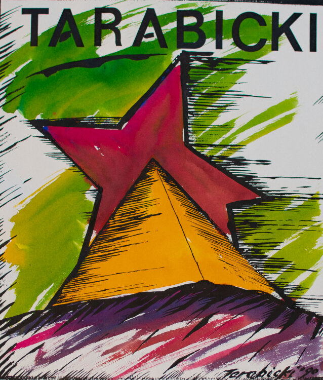 Przemyslaw Cerebiez-Tarabicki - Roter Stern - 1990 - Offsetdruck