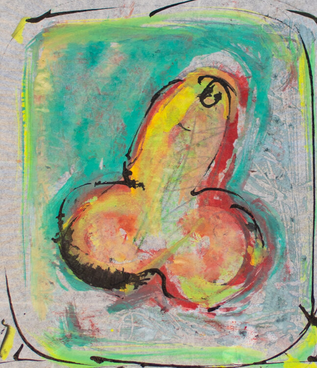 Alexander Vorbau - Penis - 1986 - Aquarell