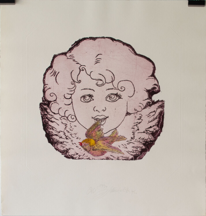 Ali Schindehütte - Album elf kolorierte Original Radierungen - 1970-71 - Radierung