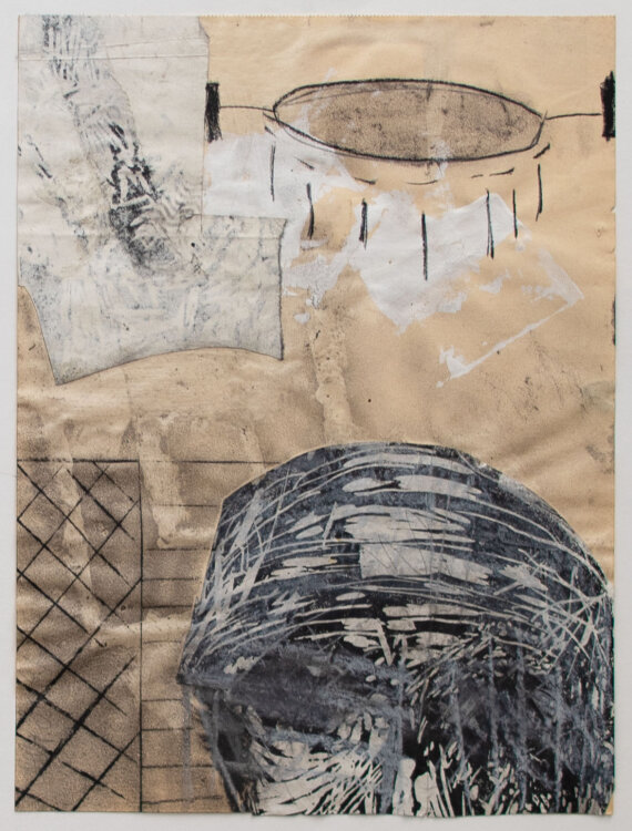 Albert Markert - Abstrakte Komposition - 1991 - Collage, Mischtechnik