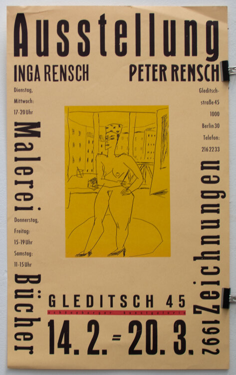 Inga und Peter Rensch - Ausstellungsplakat Inga und Peter...