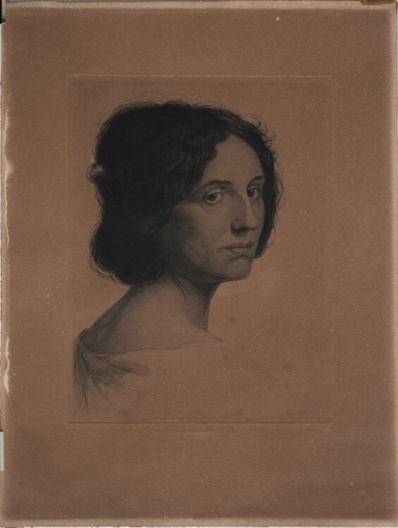 Albert Hau - Frauenporträt - 1899 - Radierung