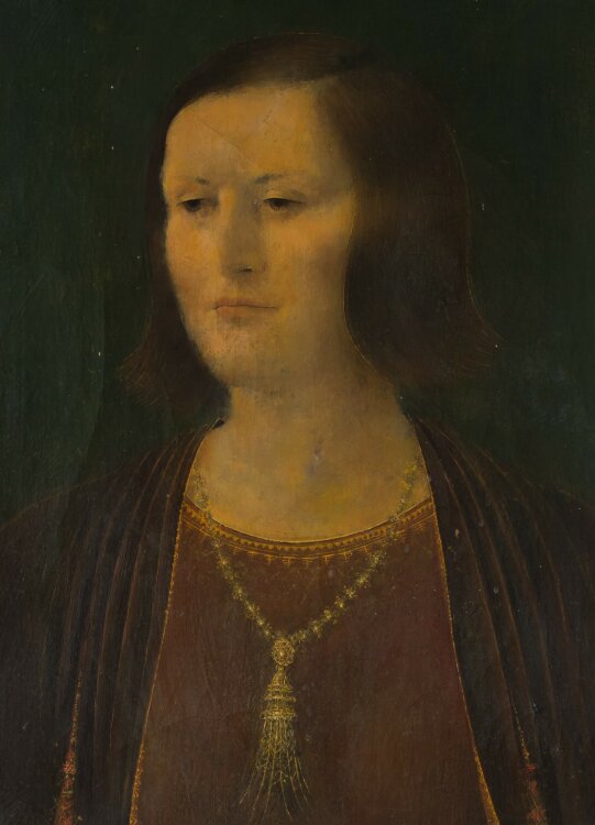 Willi Schmid - Frauenporträt Margarethe Schmid (Ehefrau des Künstlers) - 1933 - Öl auf Leinwand