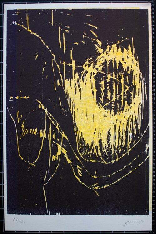 Ulrich Panndorf - Linienspiel - 1990 - Siebdruck