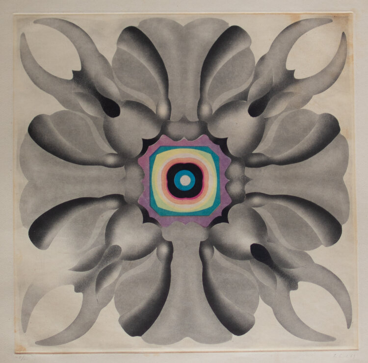 Gernot Bubenik - Blüte - 1969 - Farbradierung