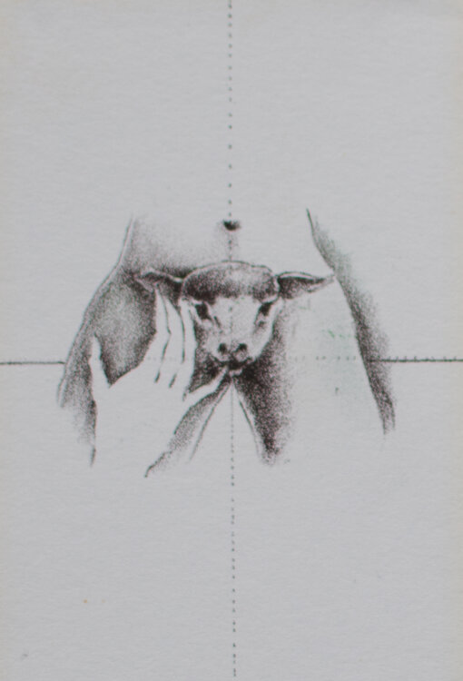 Pavel Roucka - Schafe Akt - 1979 - Lithografie