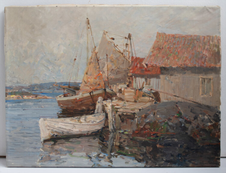 Hugo Öfverström - Hafen - o.J. - Malerei