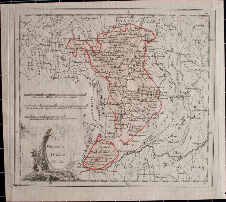 Franz Johann Joseph von Reilly - Die Provinz Avila - 1790 - Kupferstich