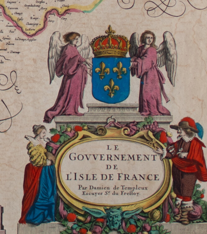 Damien de Templeux - Le Govvernement de LIsle de France - 1658 - Kupferstich
