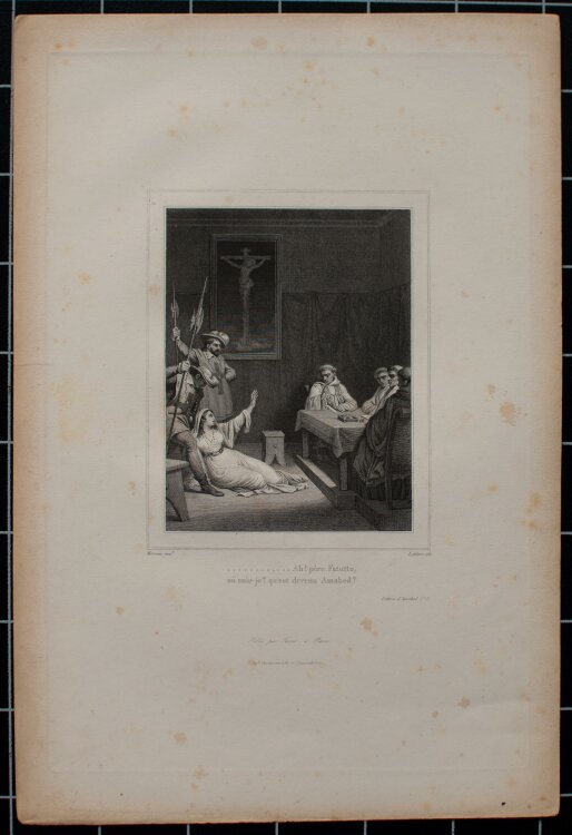 Achille Lefèvre - Lettres dAmabed, Voltaire - um 1854 - Radierung