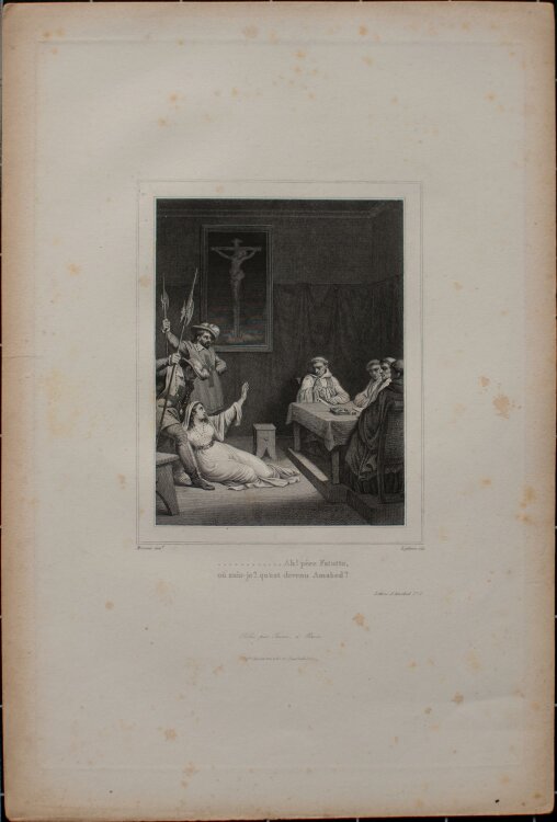 Achille Lefèvre - Lettres dAmabed, Voltaire - um 1854 - Radierung
