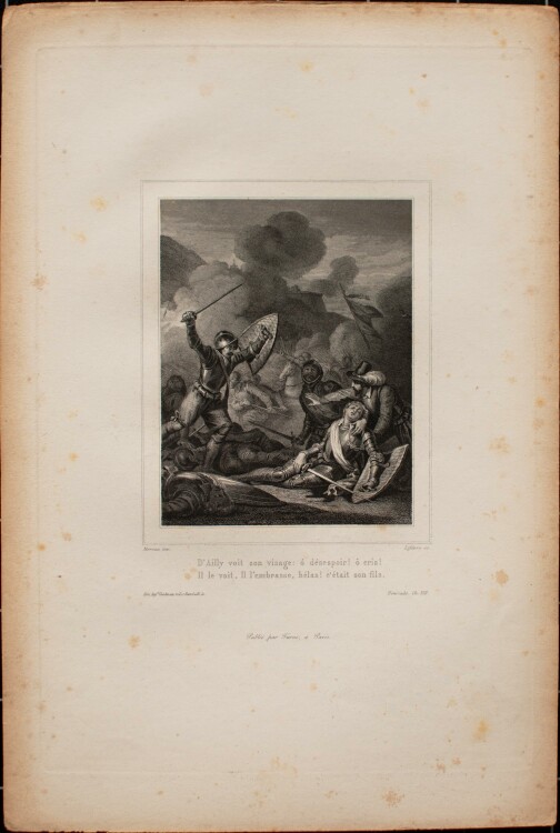 Achille Lefèvre - Die Henriade, Gedicht Voltaire - um 1850 - Radierung