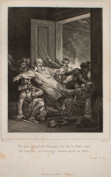 Achille Lefèvre - Die Henriade, Gedicht Voltaire - um 1850 - Radierung