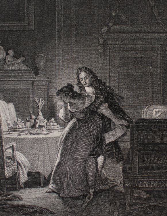 Achille Lefèvre - LIngenu (Das Naturkind), Voltaire - um 1850 - Radierung