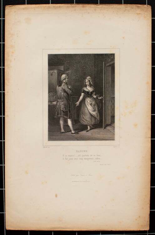 Achille Lefèvre - Nanine, Stück von Voltaire...