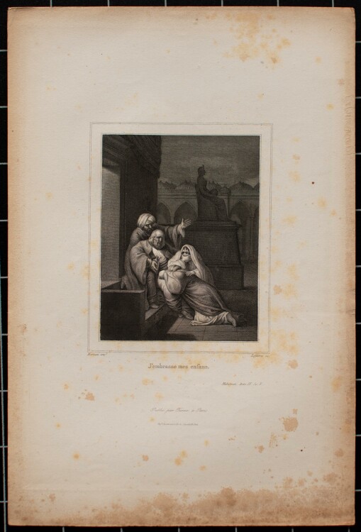 Achille Lefèvre - Mahomet, Stück von Voltaire - um 1850 - Radierung