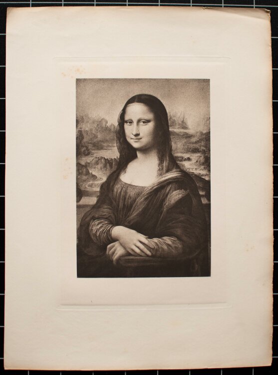 Nach Leonardo Davinci - Mona Lisa - 1890 - Radierung