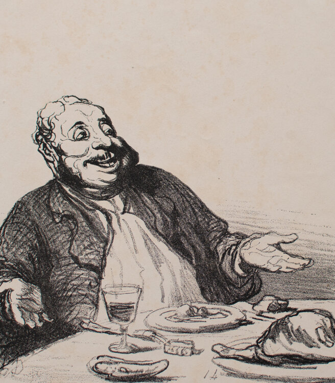 Honore Daumier - Moi, je suis ravitaillé ! Le...