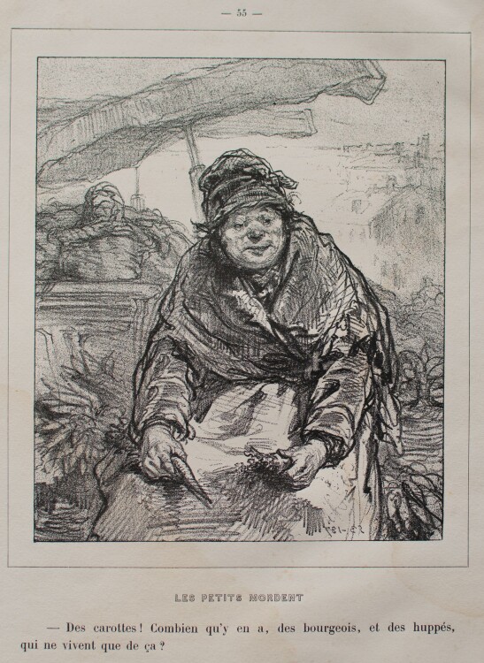 Paul Gavarni - Les Petits Mordents (Die kleinen Morde) - 1853 - Lithografie