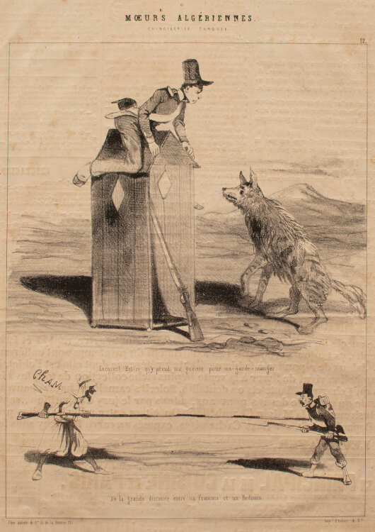 Cham, Amédée Charles Henri de Noé - Moeurs Algériennes, Türkische Chinoiserien - 1844 - Lithografie