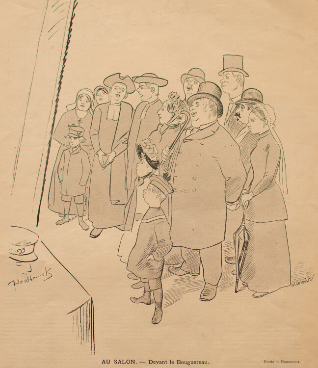 Charles Decaux, Adolphe Willette, Oswald Heidbrinck un Ferdinand Lunel - Le Courier Francais - um 1892 - Lithografie