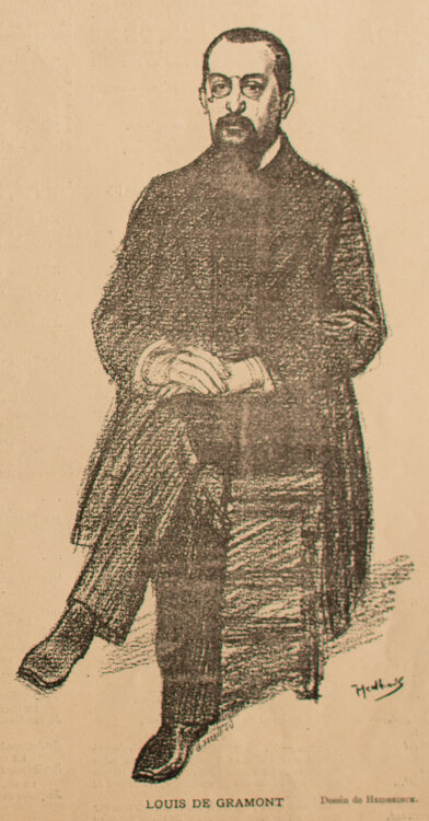Charles Decaux, Adolphe Willette, Oswald Heidbrinck un Ferdinand Lunel - Le Courier Francais - um 1892 - Lithografie