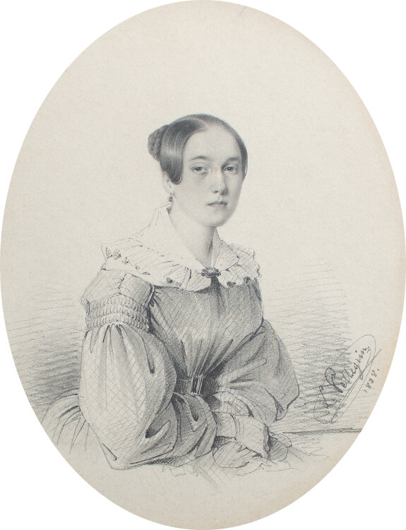 Louis Jean Baptiste Pellegrin - Frauenporträt - 1838...