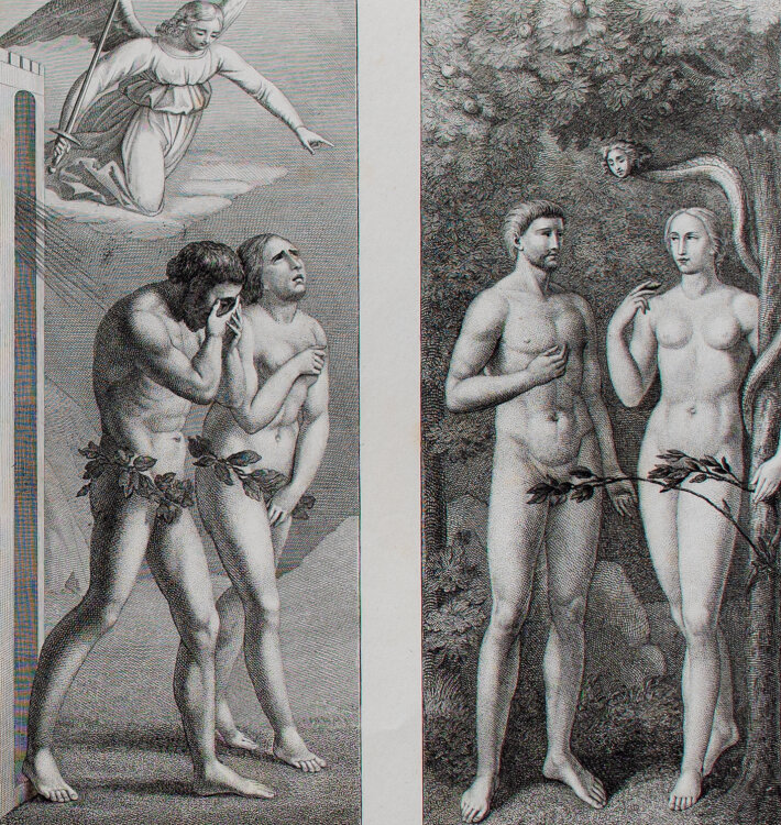 Carlo Lasinio - Befreiung von St. Peter und Vertreibung von Adam und Eva - 1800-1849 - Kupferstich