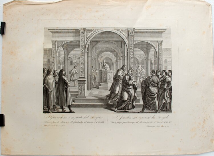 Carlo Lasinio - St. Joachim wird vom Tempel abgelehnt - 1800-1849 - Kupferstich