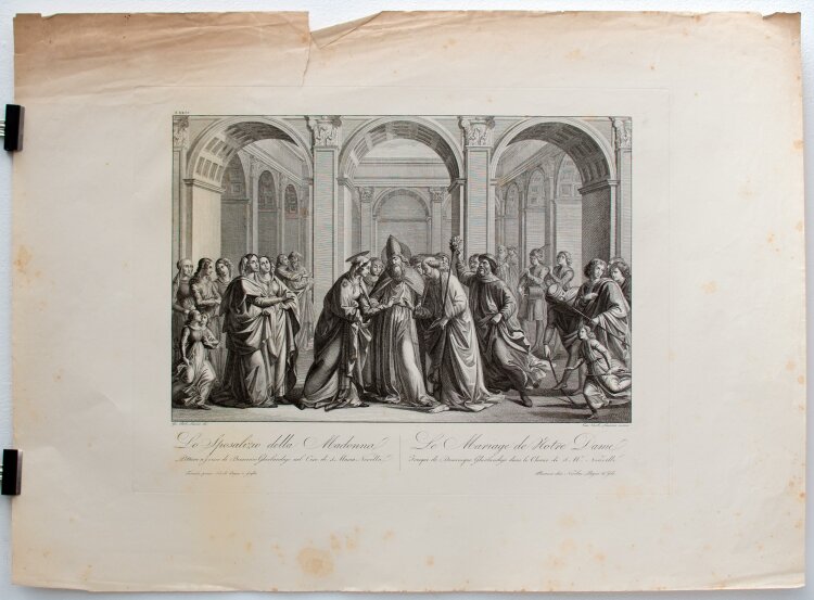 Carlo Lasinio - Die Hochzeit der Madonna - 1820 - Kupferstich