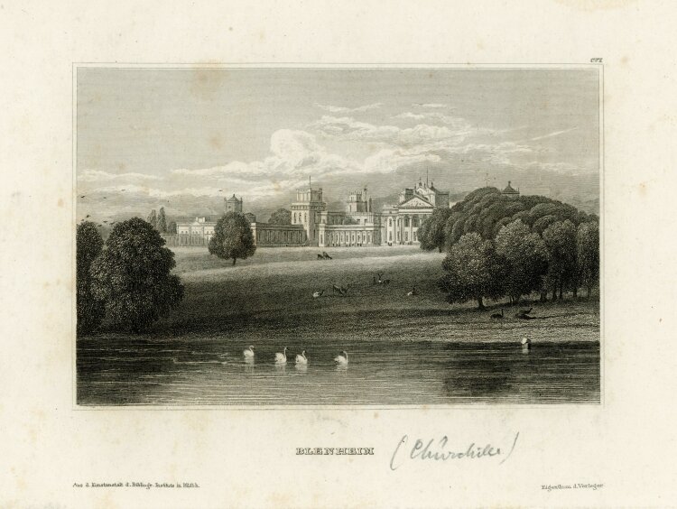 unbekannt - Ansicht Blenheim Palace Woodstock England -...