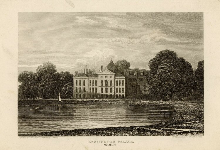 J. Lewis - kensington Palace in London - o.J. - Stahlstich