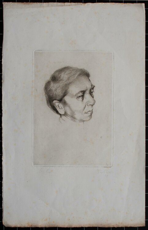 Josef Braun - Frauenporträt - 1929 - Radierung