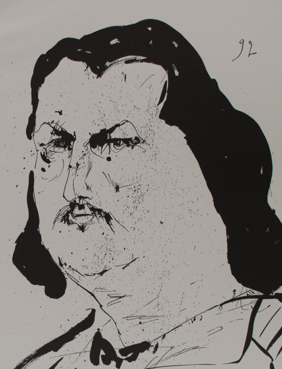 Horst Janssen - Honoré de Balzac - 1967 - Offset-Lithografie