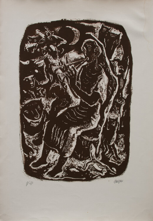 Willi Geiger - Orpheus - 1957 - Lithografie