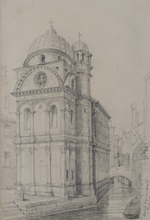 Otto Cornill - Kirche Maria die Miracoli, Venedig - o.J. - Bleistift