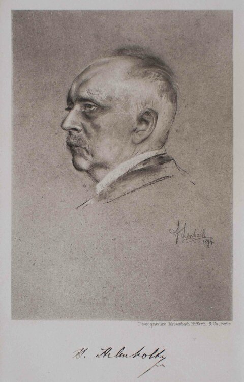 Franz von Lehnbach - Porträt Hermann von Helmholtz - 1894 - Heliogravüre