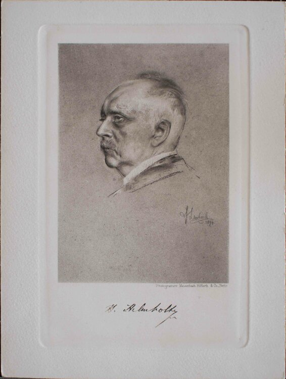 Franz von Lehnbach - Porträt Hermann von Helmholtz - 1894 - Heliogravüre