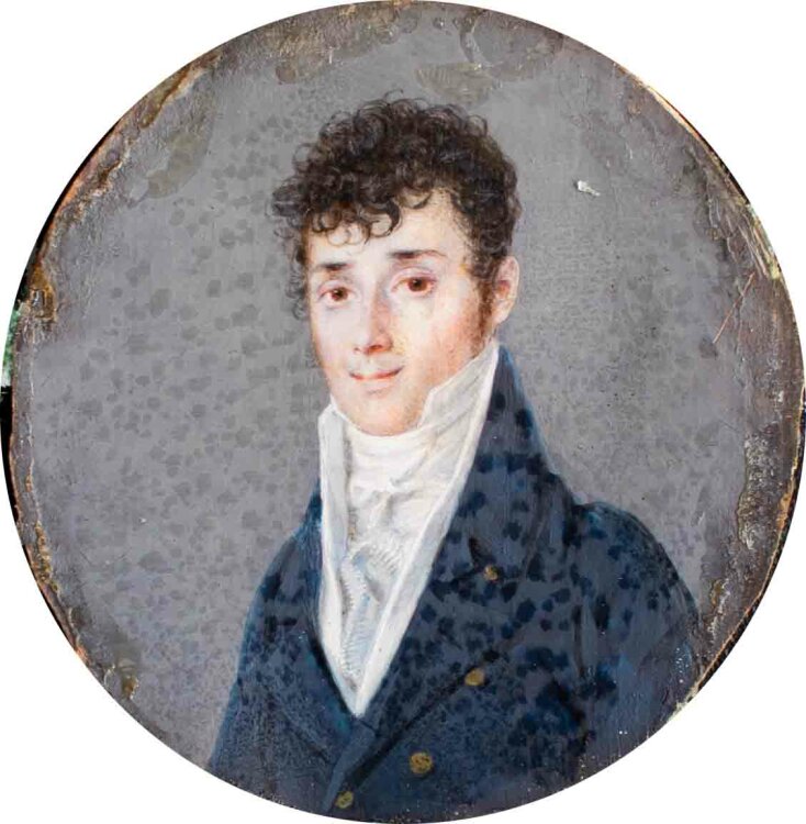 unbekannt - Männerporträt - um 1800 - Miniatur,...