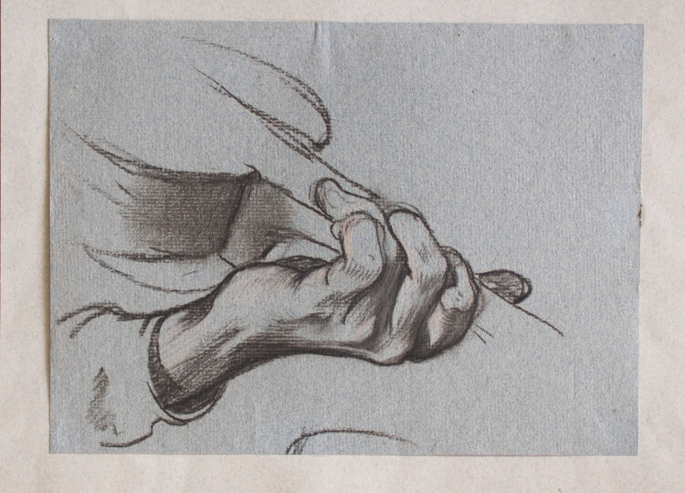 Martin von Feuerstein - Handstudie - o.J. - Kreide/Kohle