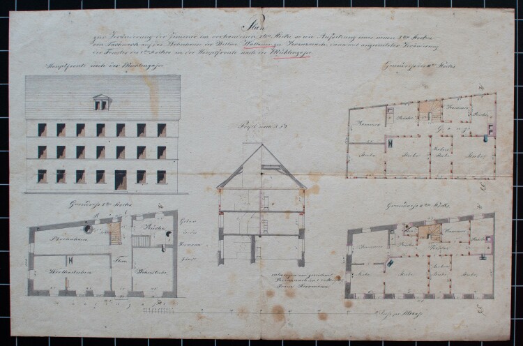 unbekannt - Bauplan - vor 1890 - Zeichnung