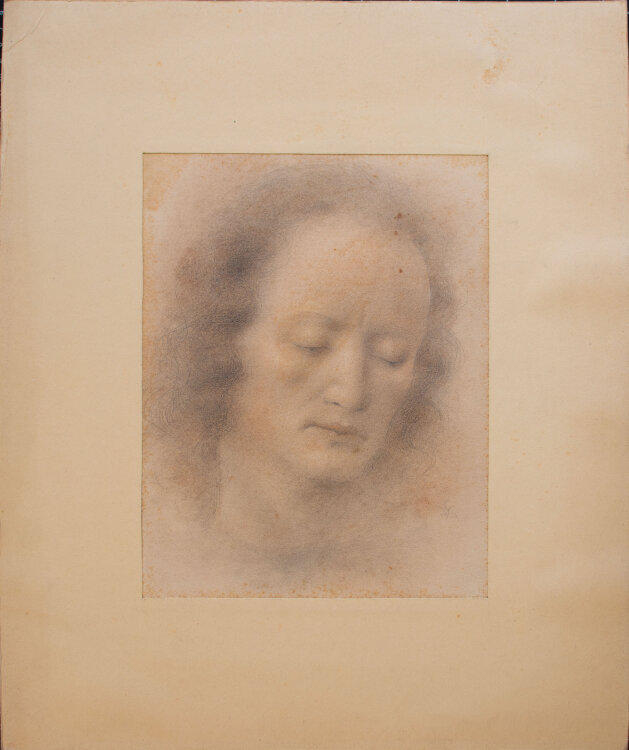 Willi Schmid - Männliches Porträt - 1936 - Bleistift, Pastell